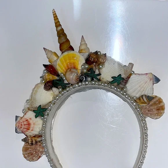 Hand Crafted | Accessories | Under The Sea Shell Pearl Crown  display picture 3
